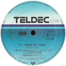 Frank Duval - If I Could Fly Away (LP, Album) (used VG)
