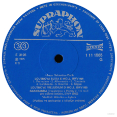 Johann Sebastian Bach, Vladimr Mikulka - Kytara (LP, Vinyl) (gebraucht VG)