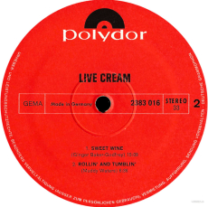 Cream - Live Cream (LP, Album) (used G)