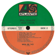 Phil Collins - Face Value (LP, Album) (used VG)