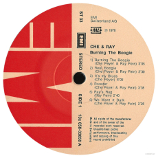 Che & Ray - Burning The Boogie (LP, Album) (gebraucht G)