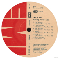 Che & Ray - Burning The Boogie (LP, Album) (gebraucht G)