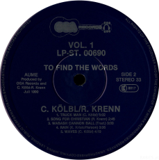 Christian Klbl, Roman Krenn - To Find The Words... (LP, Album) (used VG)