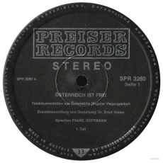 Frank Hoffmann, Dr. Ernst Glaser - Österreich Ist Frei (LP, Album) (gebraucht VG+)