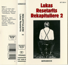 Lukas Resetarits - Rekapituliere 1&2 (2x Audiokassette) (gebraucht G)
