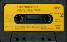 Lukas Resetarits - Rekapituliere 1&2 (2x Audiokassette) (gebraucht G)
