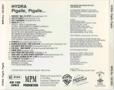 Hydra - Pigalle, Pigalle... (CD, Album) (gebraucht VG+)