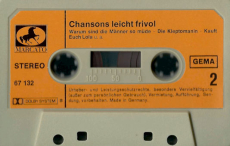 VARIOUS - Chansons leicht frivol (Audiokassette, Compilation) (gebraucht VG)