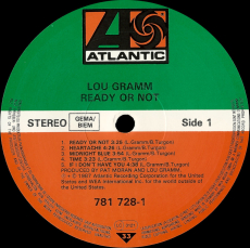 Lou Gramm - Ready Or Not (LP, Album) (gebraucht VG)