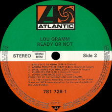 Lou Gramm - Ready Or Not (LP, Album) (used VG)