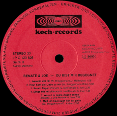 Renate & Joe - Du Bist Mir Begegnet (LP, Album, signed) (used VG+)