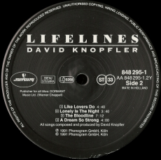 David Knopfler - Lifelines (LP, Album) (gebraucht VG+)