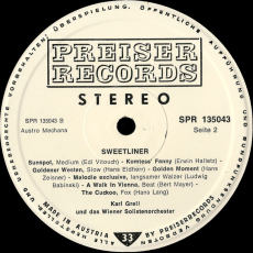 Karl Grell / Das Wiener Solistenorchester - SWEETLINER (VG+)