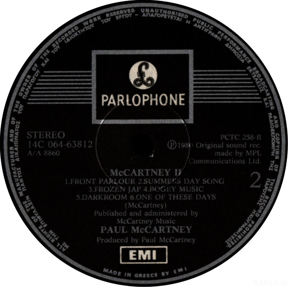 Paul McCartney - McCartney II (LP, Album, Gat.) - Rares.at | Gebrauchte ...